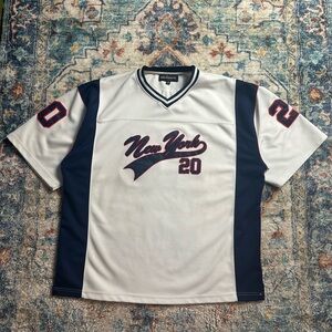Vintage Y2K Exco New York Pullover Baseball Jersey Size XL
